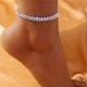 Shining Cubic Zirconia Chain Anklet