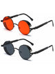 Metal Steampunk Sunglasses Round Glasses