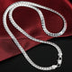 6mm Side Chain Silver Necklace